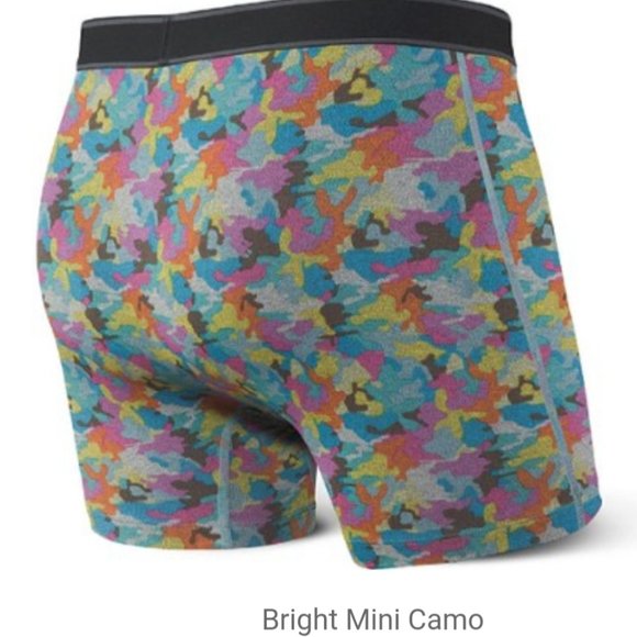 Saxx Mens Camo Boxer Briefs Size XL Ballpark Pouch - Picture 2 of 6